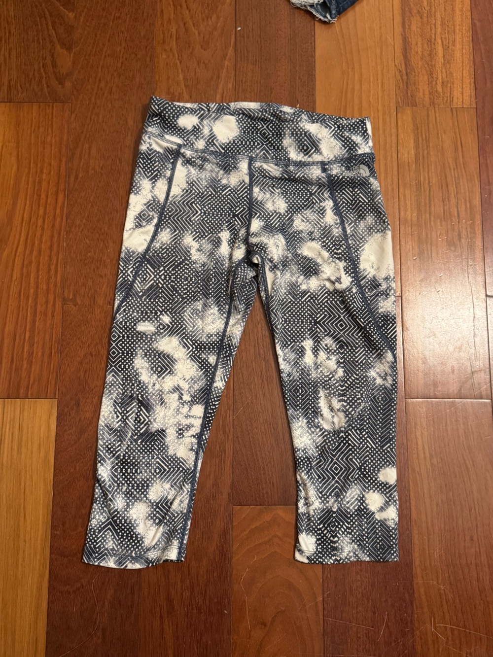 The North Face Women's Navy and White Patterned Jeggings - Geometric Tie-Dye